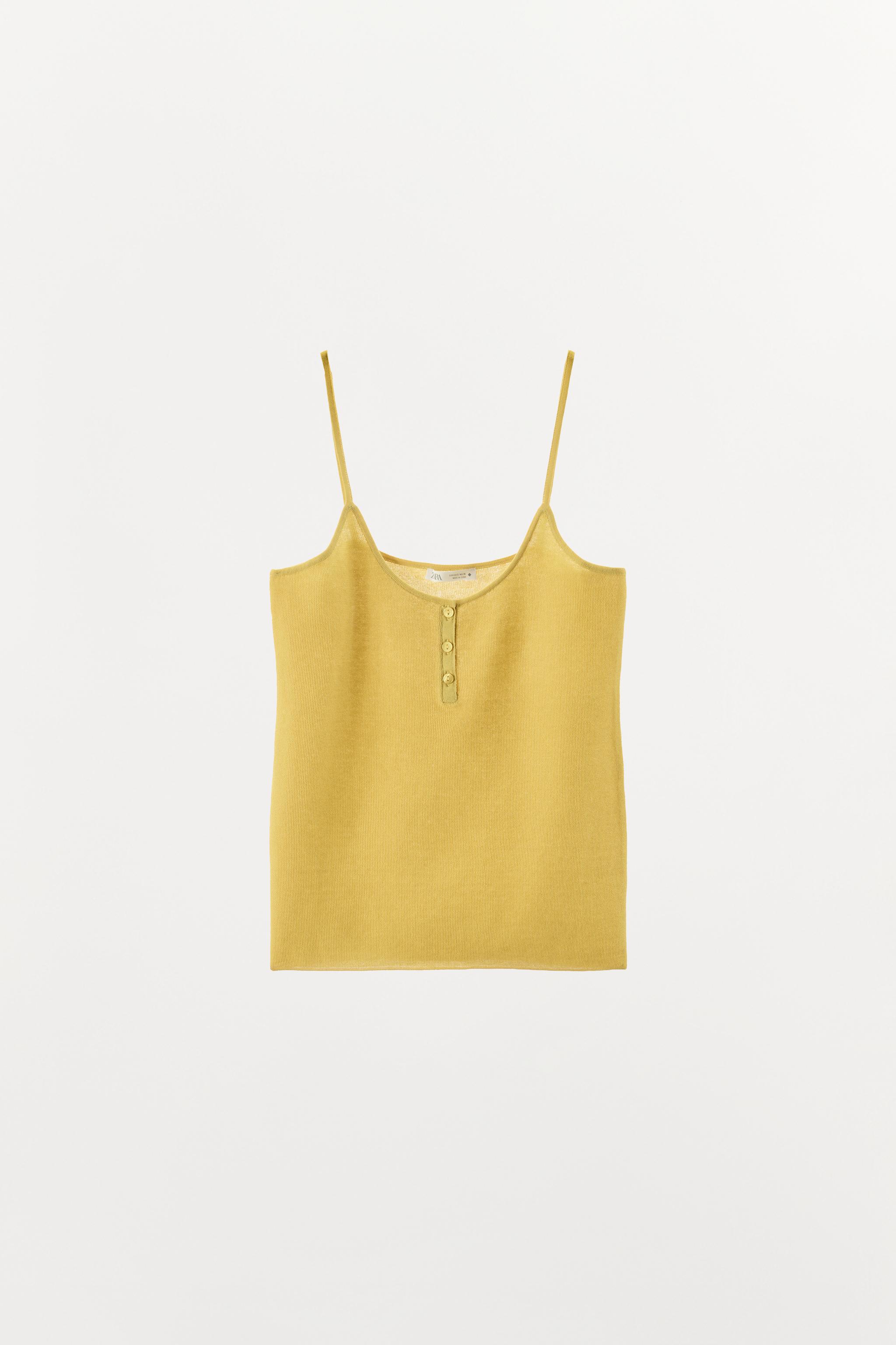 TOP EN MAILLE À BRETELLES